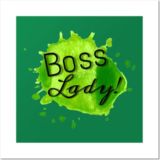 Boss Lady (green) Posters and Art